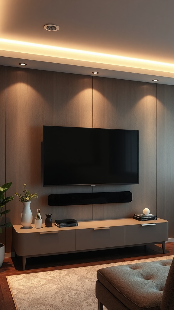 accent lighting to highlight key features