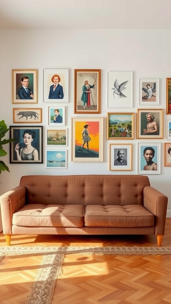 artful gallery wall backdrop