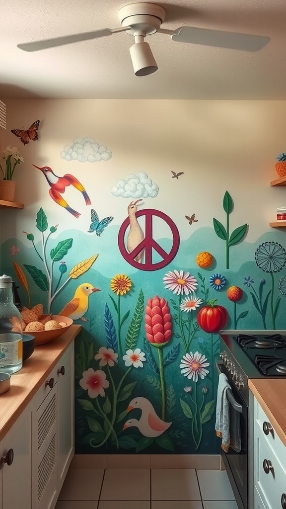 artistic murals and wall art