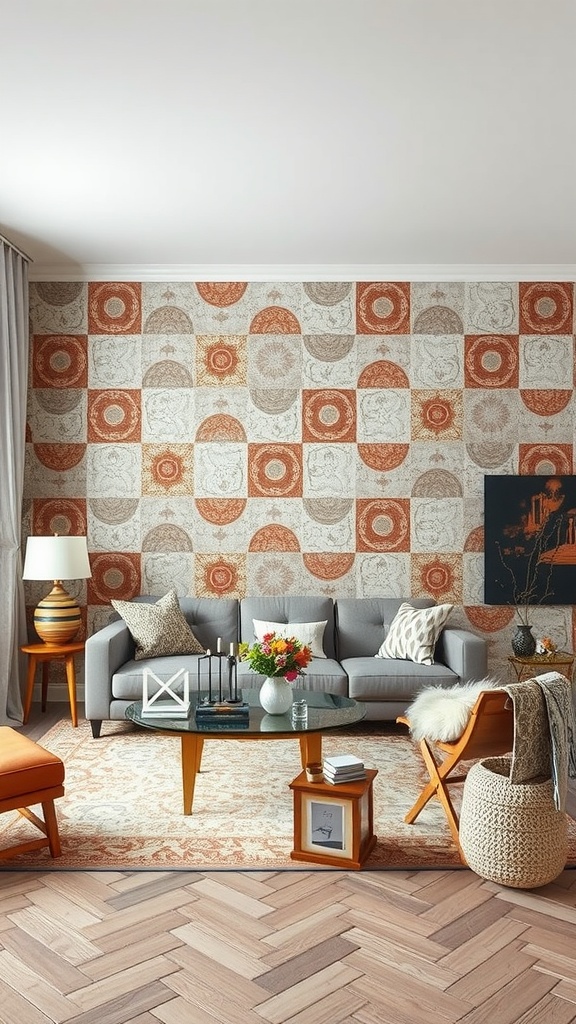 bold patterns on wallpaper