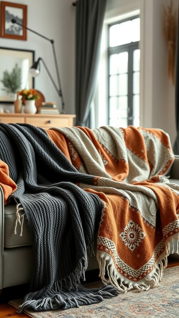 coordinated throw blankets 1