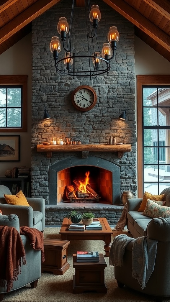 cozy fireplace settings