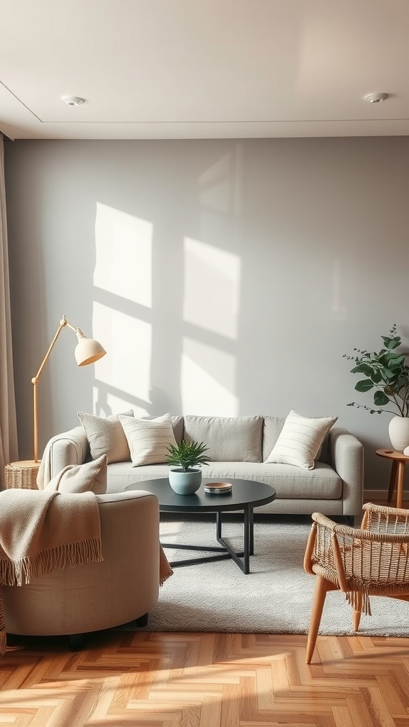 cozy gray and beige color palette