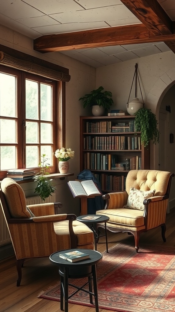 cozy nooks with vintage reading chairs