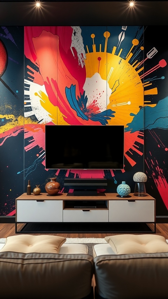 creating a focal point with bold artwork 1