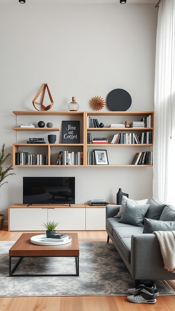 creative book shelves with decor