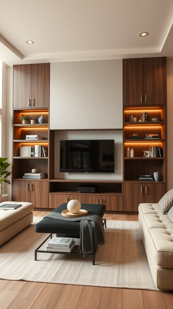custom built ins for efficient space usage