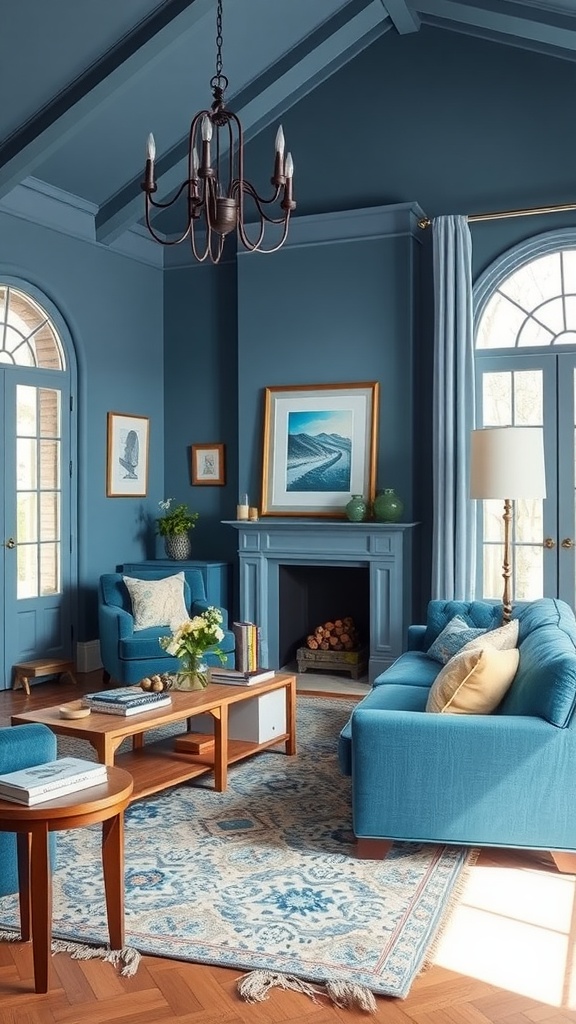 eclectic mix of blue shades 1