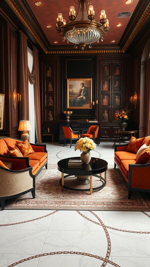 elegant formal living area