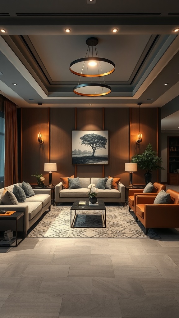 elegant lighting fixtures in gray