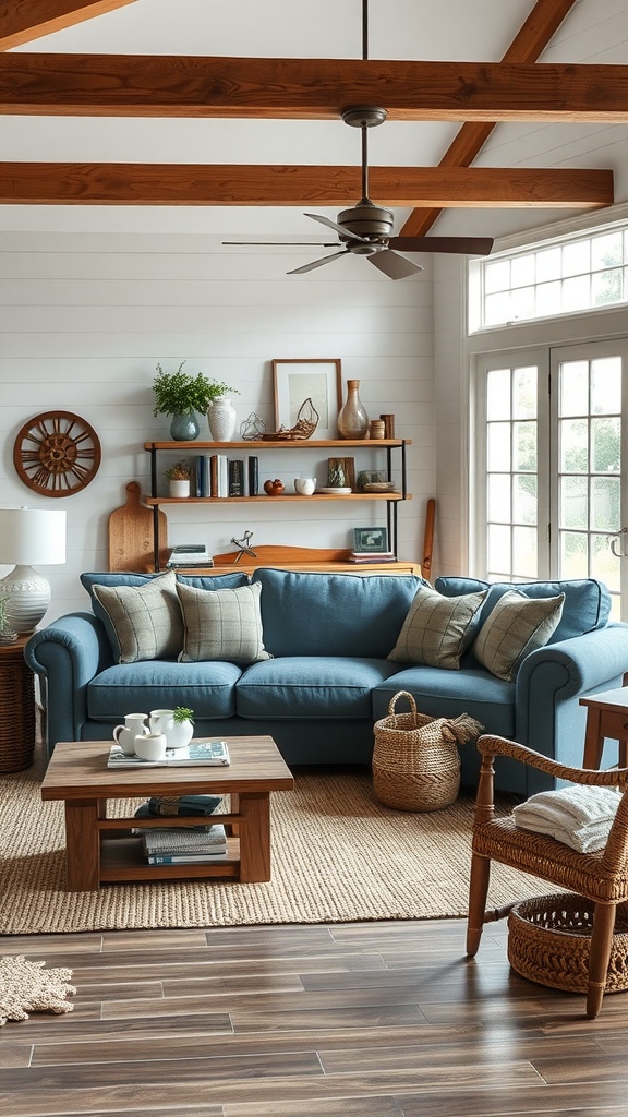 farmhouse style with slate blue