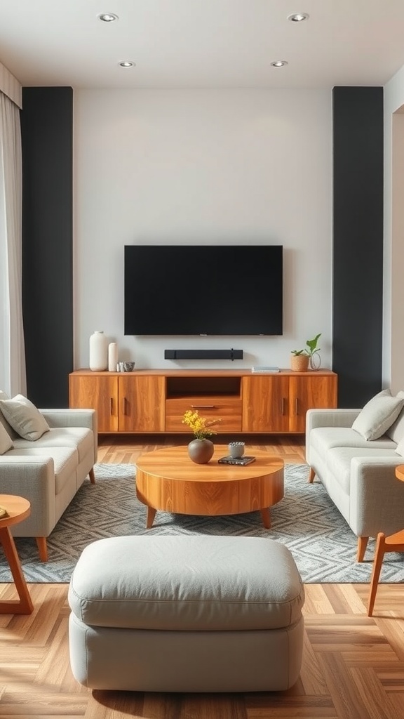 functional furniture arrangement for flow