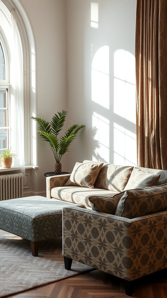 geometric patterns on fabrics