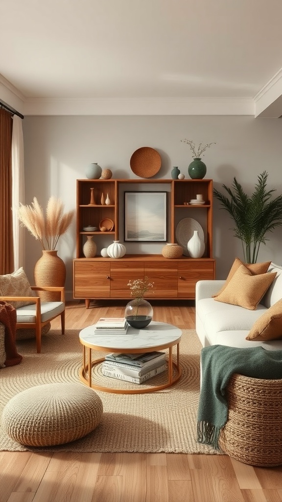 incorporating natural textures with accessories