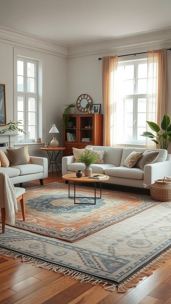 layered rugs for comfort
