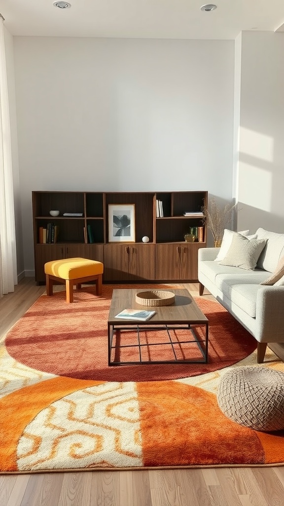 layered rugs for depth