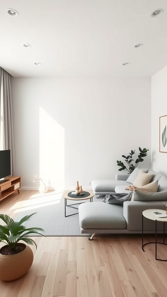 minimalist gray and beige design