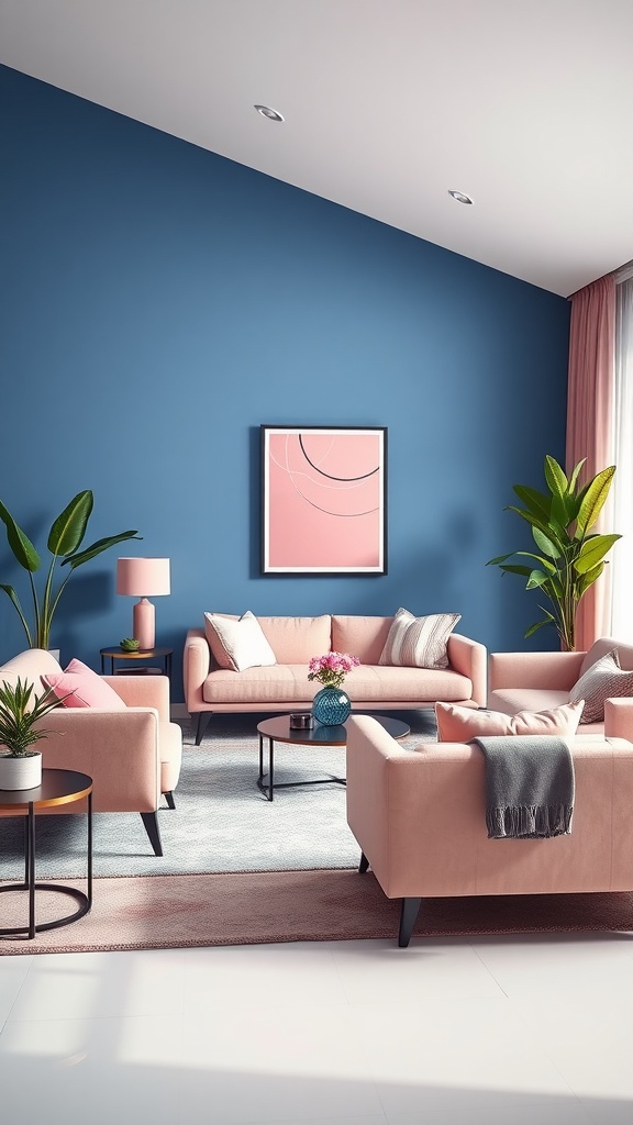 modern chic with pink accents