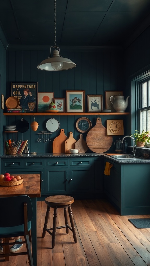 moody color palettes for kitchen walls