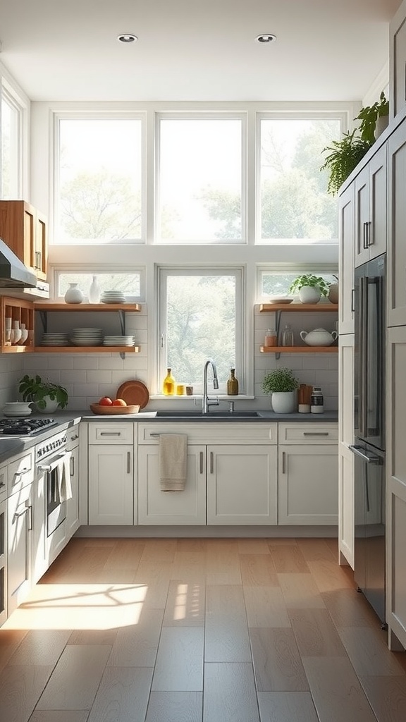 natural light and airy space