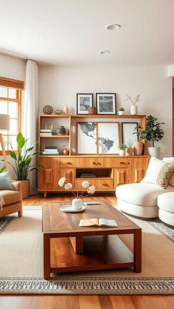 natural wood accents