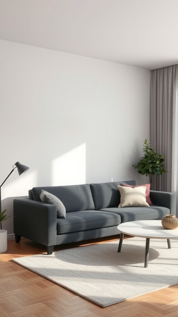 neutral color palette with dark grey