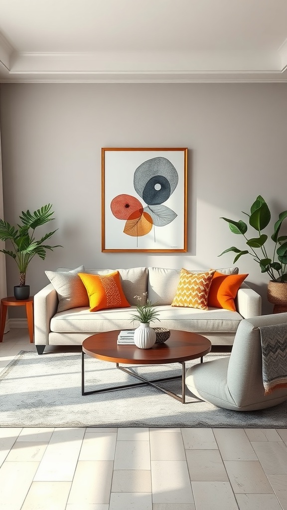 neutral palettes with pops of color