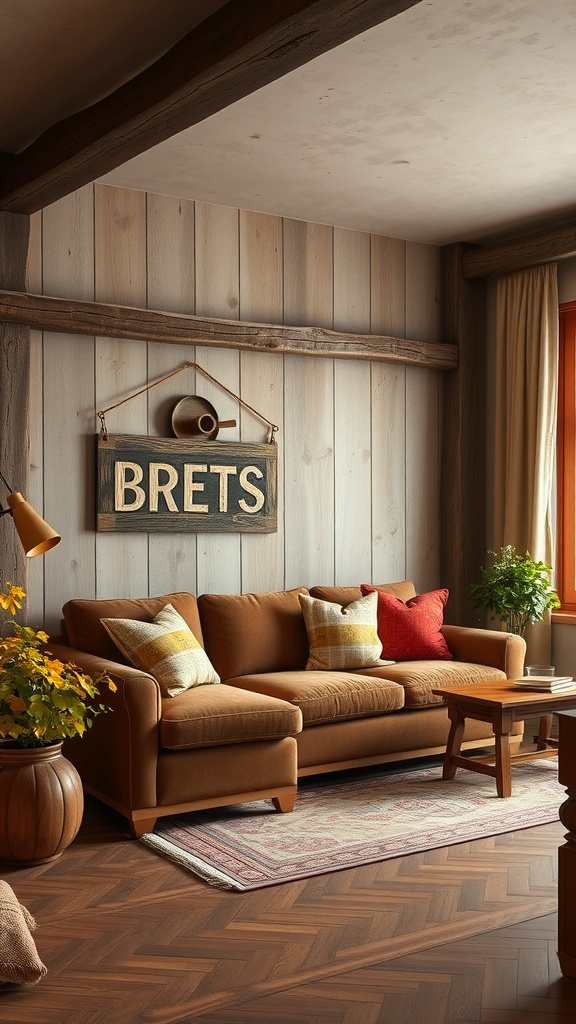 rustic charm with wooden elements