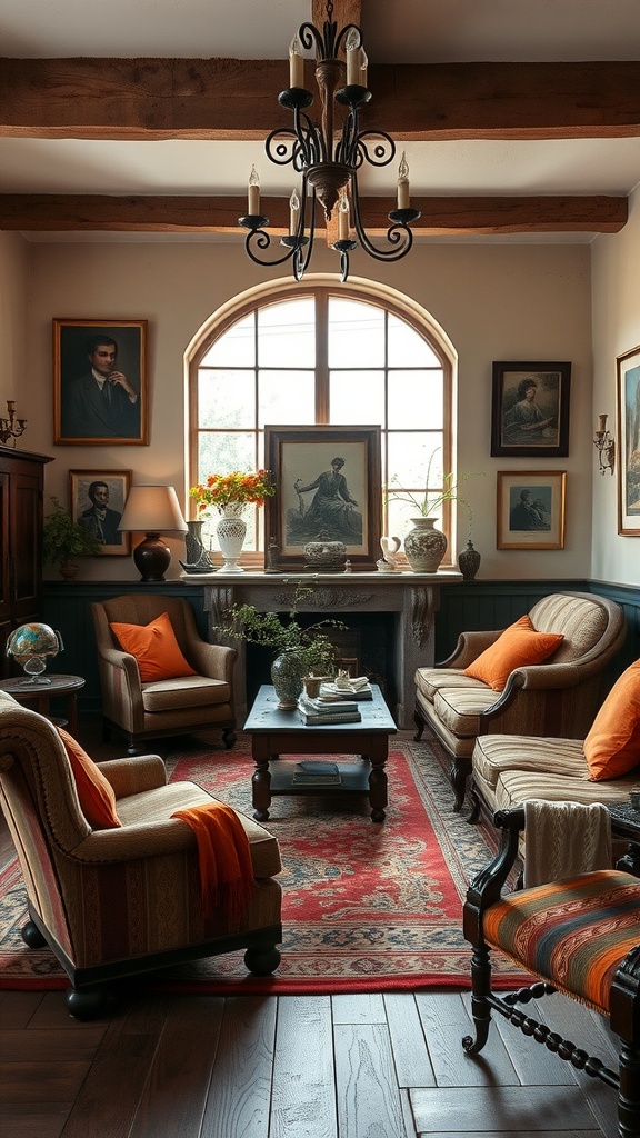 rustic elegance with antique touches