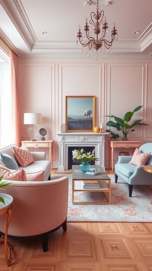 serene pastel palette