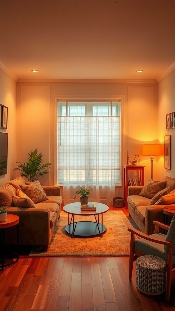serene retreat with soft lighting