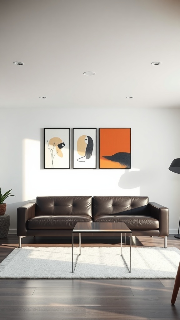 sleek leather design