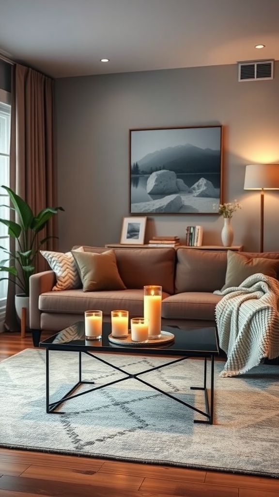 soft lighting and candles
