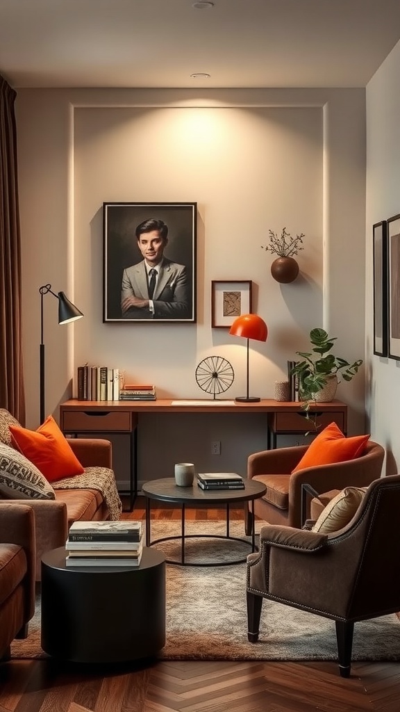sophisticated study nook