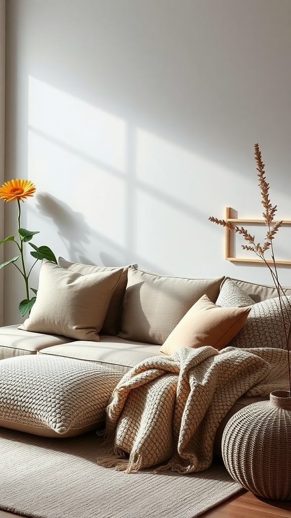 textured soft furnishings