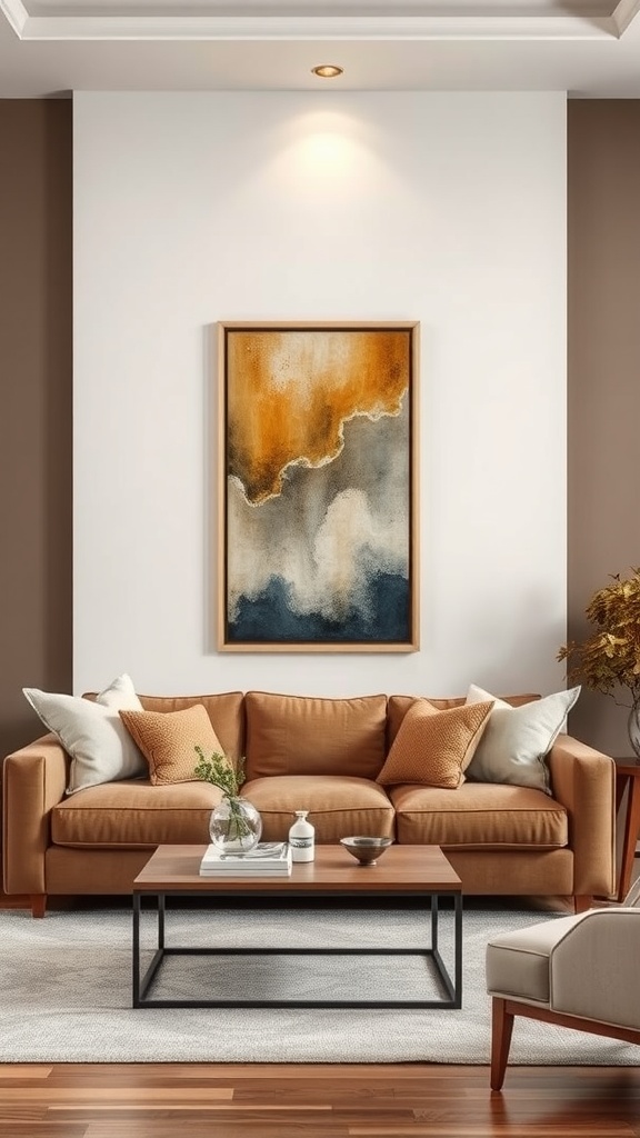 wall art that complements the color scheme
