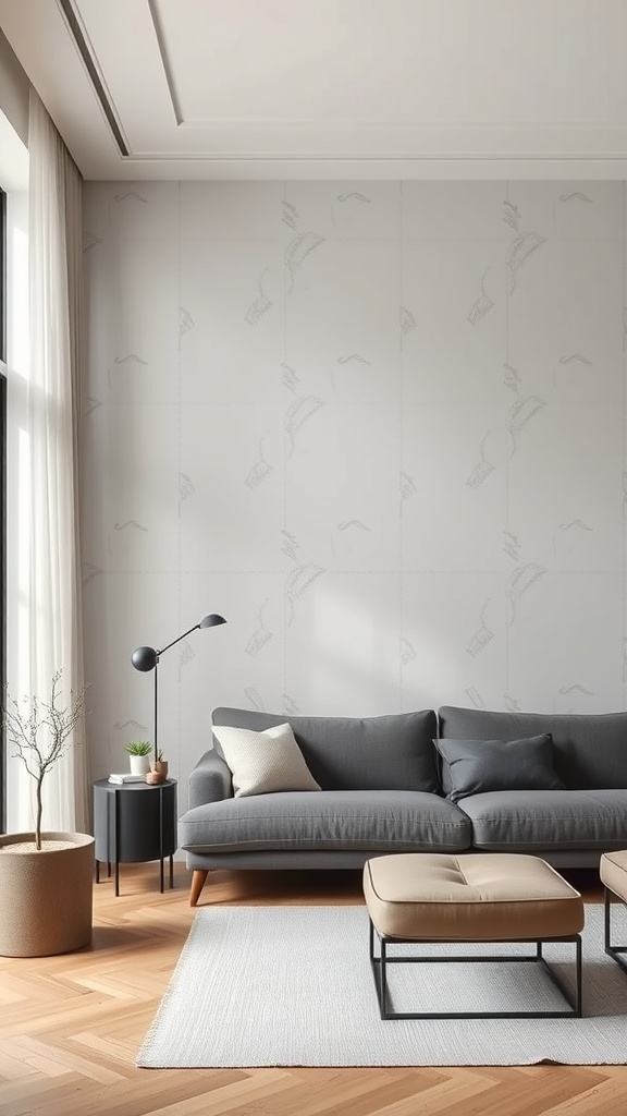 accent walls with subtle patterns