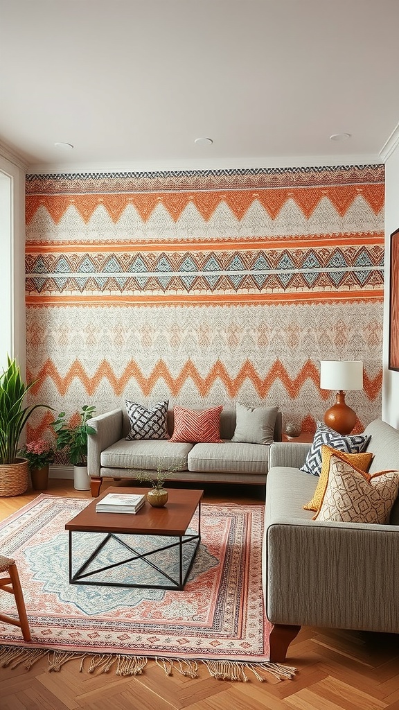 accent walls with wallpaper