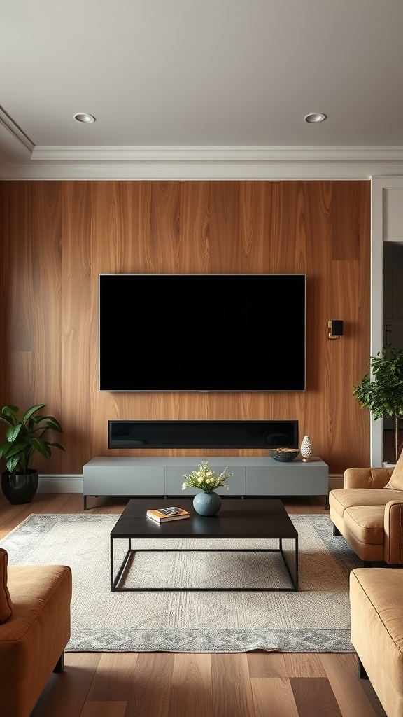 bold accent wall with paneling