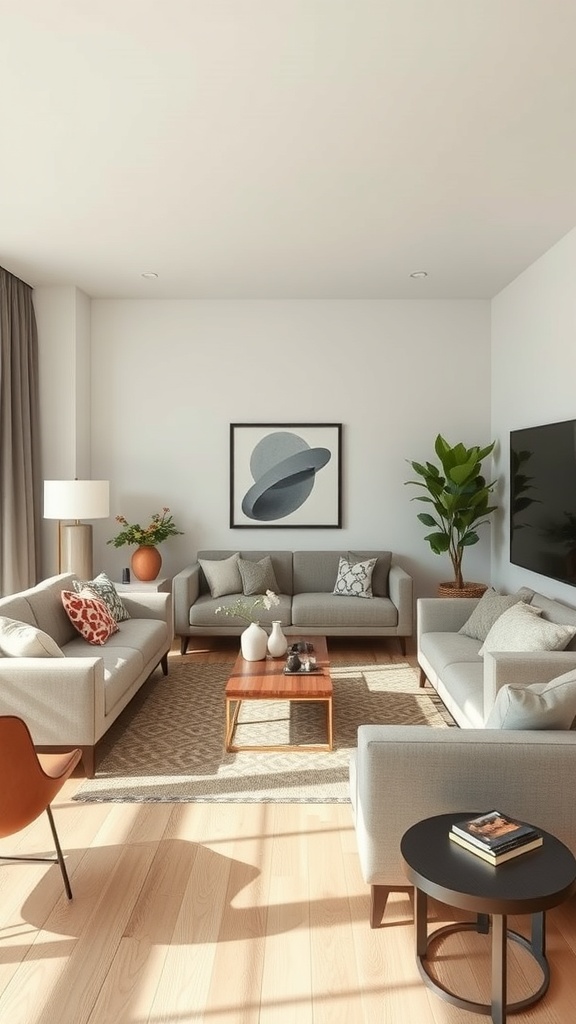 creating zones with furniture arrangement