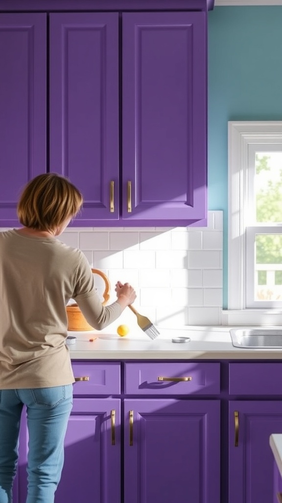 diy purple kitchen projects
