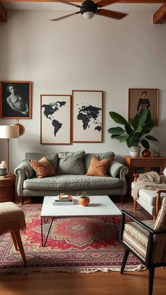 eclectic furniture choices