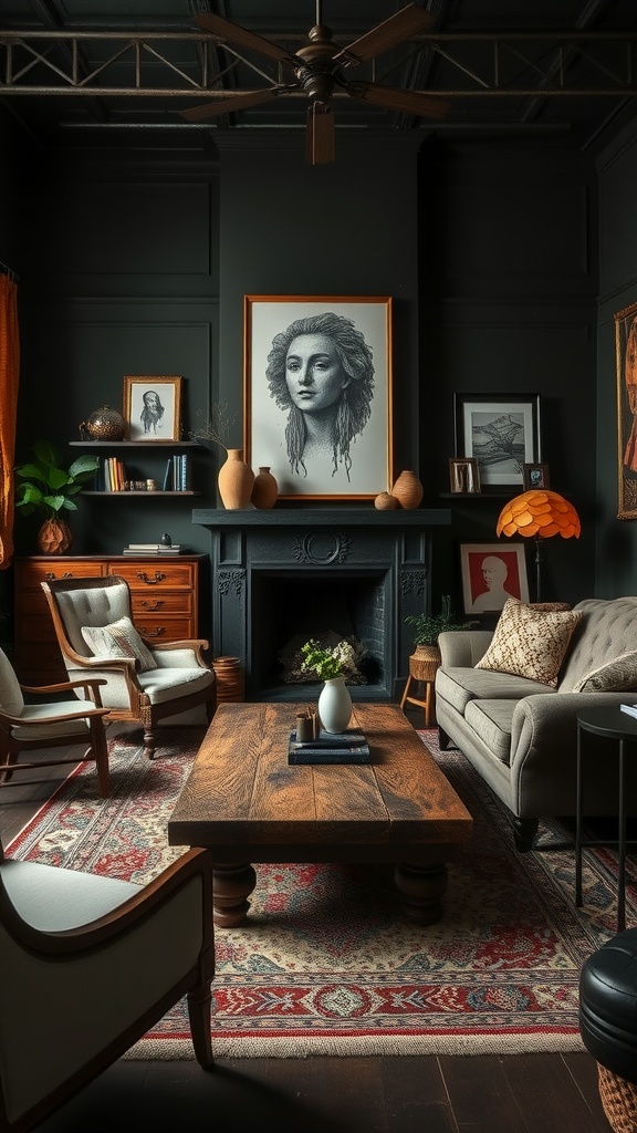 eclectic furniture choices 1