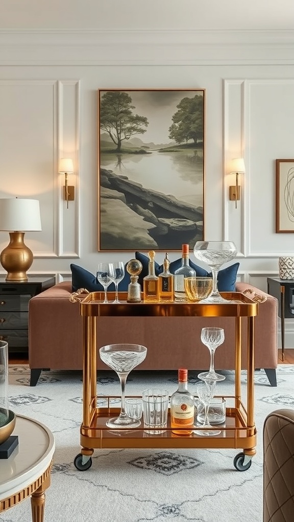 elegant bar carts