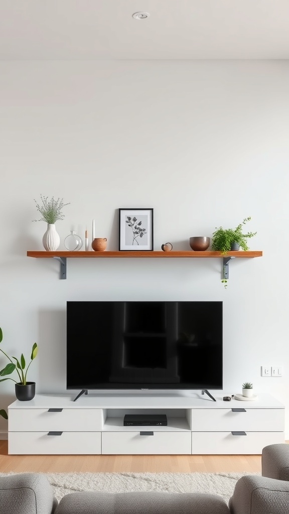 floating shelves for decorative accents