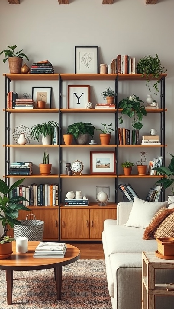 functional yet artistic shelving