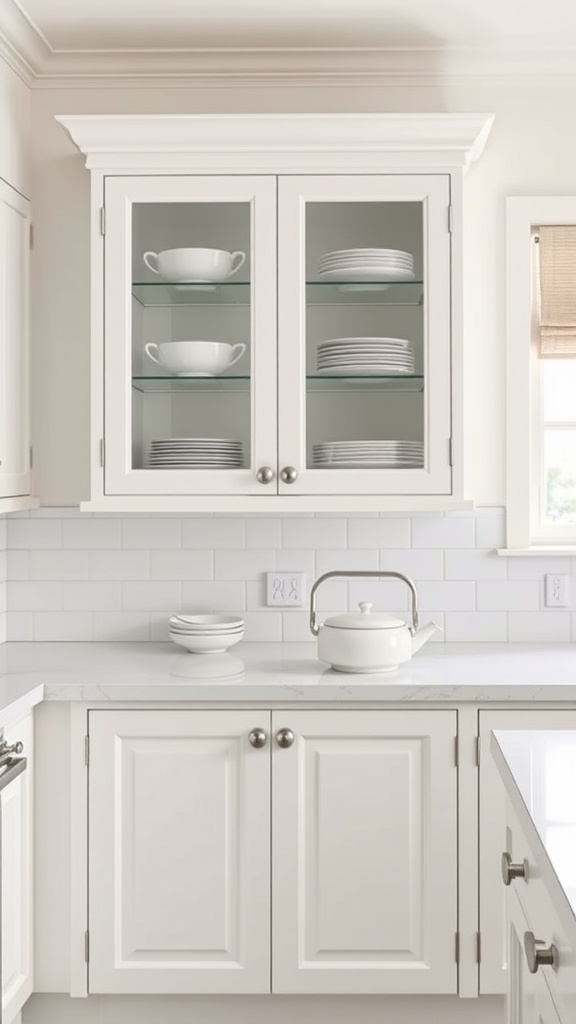 glass front cabinetry