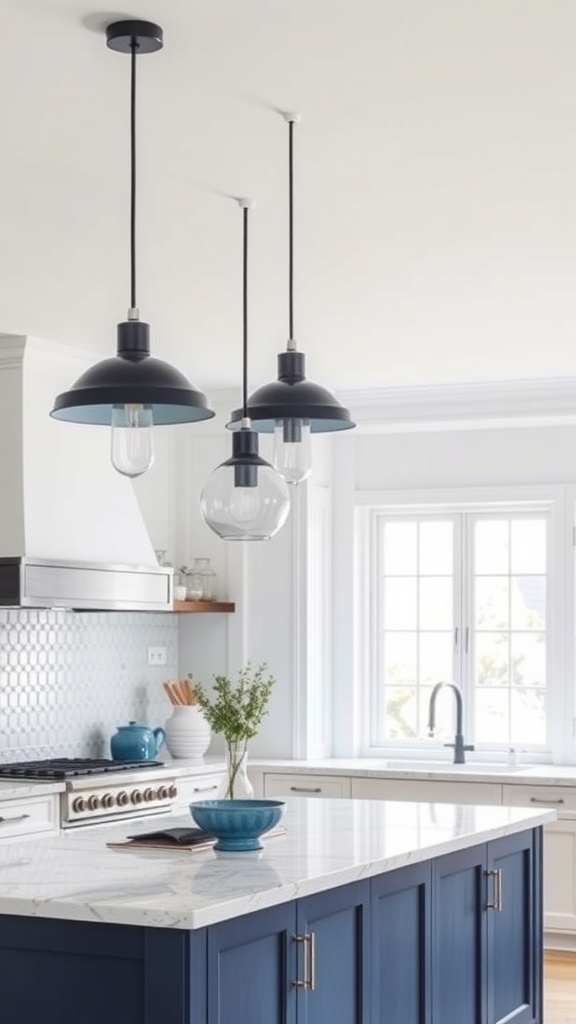indigo accented lighting