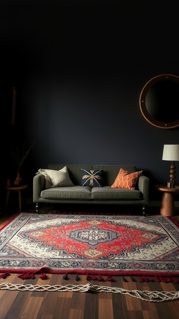 layered rugs for depth 2