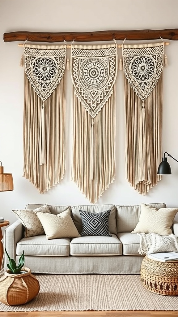 macrame wall hangings 2